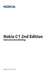 Nokia C1 2nd Edition Gebruikershandleiding