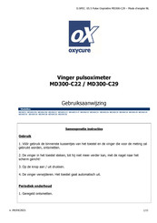 oxycure MD300C203 Gebruiksaanwijzing