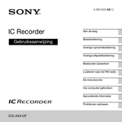 Sony ICD-AX412F Gebruiksaanwijzing