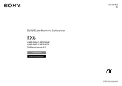 Sony ILME-FX6TK Gebruiksaanwijzing