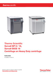 Thermo Scientific Sorvall BP 16 Instructies