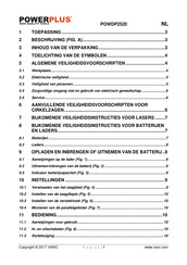 Powerplus POWDP2520 Gebruiksaanwijzing