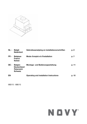 Novy 686/15 Gebruiksaanwijzing En Installatievoorschriften