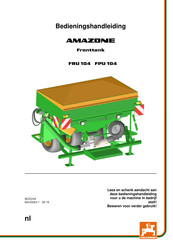 Amazone FPU 104 Bedieningshandleiding