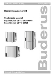 Buderus Logamax plus GB112-60 Bedieningsvoorschrift