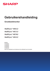 Sharp PN-ME652 Gebruikershandleiding