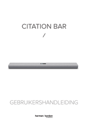 Harman Kardon CITATION BAR Gebruikershandleiding