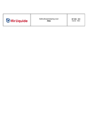 Air Liquide PDG-D.S Pharma Gebruiksaanwijzing