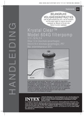 Intex Krystal Clear 604G Handleiding