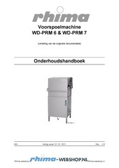 Rhima WD-PRM 7 Onderhoudshandleiding