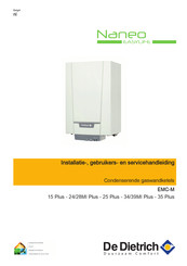 De Dietrich Naneo Easylife EMC-M 28MI Plus Installatie-, Gebruikers En Servicehandleiding