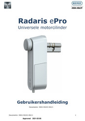 Assa Abloy Nemef Radaris ePro Gebruikershandleiding