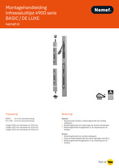 Nemef 4900 BASIC Series Montagehandleiding