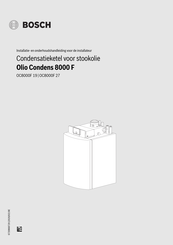 Bosch Olio Condens 8000 F Series Installatie- En Onderhoudshandleiding