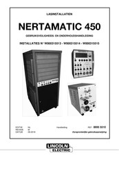 Lincoln Electric NERTAMATIC 450 Gebruiksaanwijzing