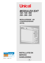 Unical MODULEX EXT 250 Installatie- En Servicehandleiding