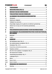 Powerplus POWE00067 Gebruiksaanwijzing