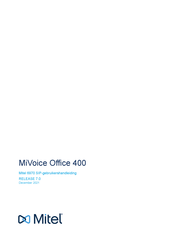 Mitel MiVoice Office 400 6970 Gebruikershandleiding