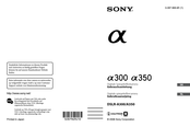 Sony a300 Gebruiksaanwijzing