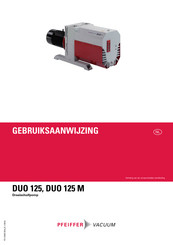 Pfeiffer Vacuum DUO 125 Gebruiksaanwijzing