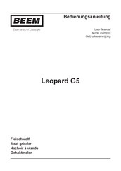 Beem Leopard G5 Gebruiksaanwijzing