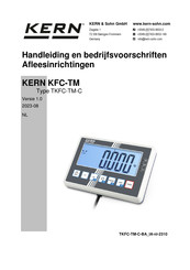 KERN and SOHN KFC-TM Handleiding