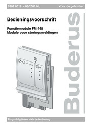 Buderus FM 448 Bedieningsvoorschrift