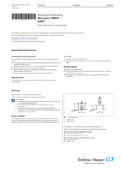 Endress+Hauser Micropilot FMR20 Modbus RS485 Handleiding