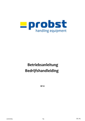 probst RF-H Bedrijfshandleiding