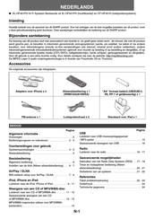 Sharp XL-HF401PH Gebruiksaanwijzing