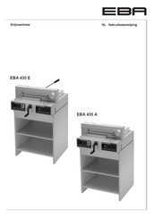 EBA 435 A Gebruiksaanwijzing