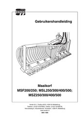 HERDER MSZ300 Gebruikershandleiding