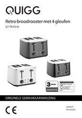 QUIGG GT-TR-FS-01 Gebruiksaanwijzing