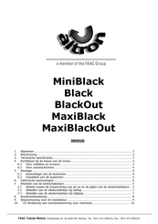 FAAC altron BlackOut 15/17 Handleiding