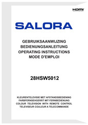 Salora 28HSW5012 Gebruiksaanwijzing