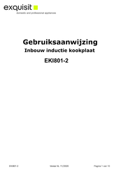 Exquisit EKI801-2 Gebruiksaanwijzing