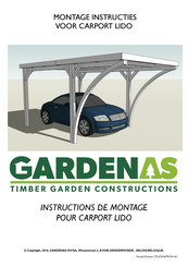 gardenas CARPORT LIDO Montage-Instructies