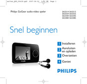 Philips GoGear SA3345 Snelgids