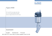 Burkert 2100 Snelle Start