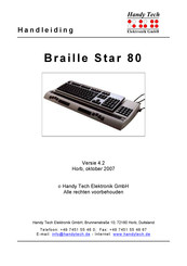 Handy Tech Braille Star 80 Handleiding