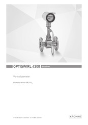 KROHNE OPTISWIRL 4200 Snelle Start