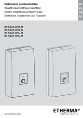 Etherma ET-AQUA-WHL-24 Gebruiksaanwijzing