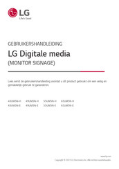 LG 55UM5N-E Gebruikershandleiding