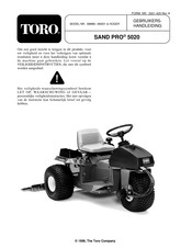 Toro SAND PRO 5020 Gebruikershandleiding