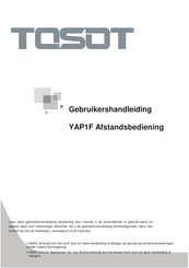 TOSOT YAP1F Gebruikershandleiding