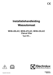 Electrolux Professional WH6-33LAC Installatiehandleiding