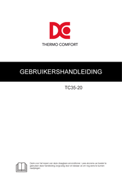 Thermo Comfort TC35-20 Gebruikershandleiding