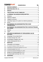 Powerplus POWDPG75610 Gebruiksaanwijzing