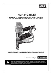 Max HVR41G4 Handleiding Voor Bediening En Installatie