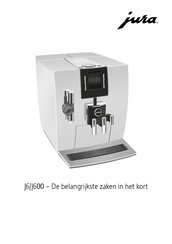 Jura J6/J600 Gebruiksaanwijzing